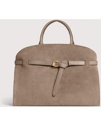 Coccinelle - Suede Handbag Sabine Large - Lyst