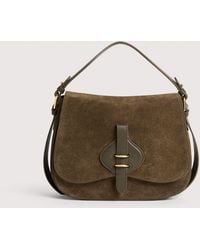 Coccinelle - Suede And Micro Grained Leather Handbag Mavery Medium - Lyst
