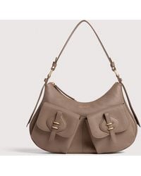 Coccinelle - Grained Leather Shoulder Bag Mavery Pocket Medium - Lyst
