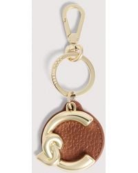 Coccinelle - Leather And Metal Key Ring C-Me - Lyst