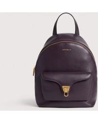 Coccinelle - Grained Leather Backpack Beat Generation Small - Lyst