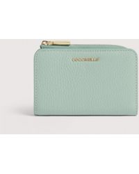 Coccinelle - Small Grained Leather Wallet Metallic Small - Lyst