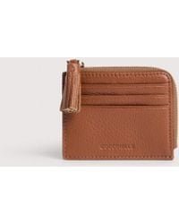 Coccinelle - Grainy Leather Card Holder Tassel Small - Lyst