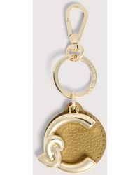 Coccinelle - Leather And Metal Key Ring C-Me - Lyst