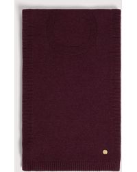 Coccinelle - Wool-Blend Scarf Logo On Tone - Lyst