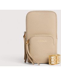 Coccinelle - Grained Leather Phone Holder Pixie Mini - Lyst