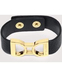 Coccinelle - Grained Leather Bracelet Arlettis Ribbon - Lyst