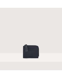 Coccinelle - Grainy Leather Card Holder Tassel Small - Lyst