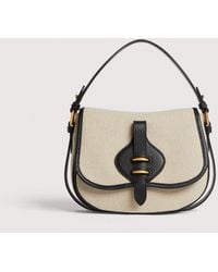 Coccinelle - Canvas And Micro Grained Leather Handbag Mavery Small - Lyst