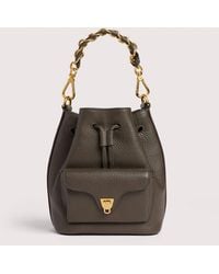 Coccinelle - Grained Leather Bucket Bag Beat Generation Small - Lyst