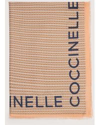 Coccinelle - Wool And Viscose Stole Monogram Logo - Lyst