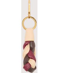Coccinelle - Leather And Metal Key Ring Boheme - Lyst