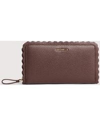 Coccinelle - Grained Leather Wallet Leather Lace Large - Lyst