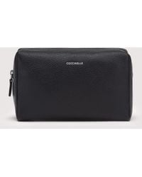 Coccinelle - Grained Leather Beauty Case Smart To Go Medium - Lyst