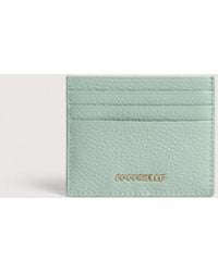 Coccinelle - Grainy Leather Card Holder Metallic Small - Lyst