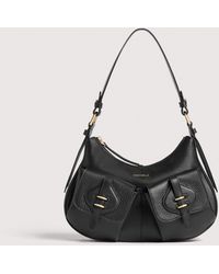Coccinelle - Grained Leather Shoulder Bag Mavery Pocket Small - Lyst