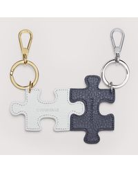 Coccinelle - Leather And Metal Key Ring Puzzle - Lyst
