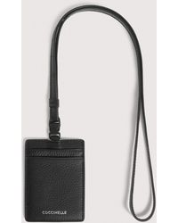 Coccinelle - Grained Leather Badge Holder Bui - Lyst