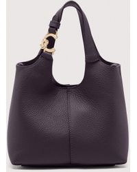 Coccinelle - Grained Leather Shoulder Bag C-Easy Small - Lyst