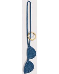 Coccinelle - Grained Leather Key Ring Fashion Charm - Lyst