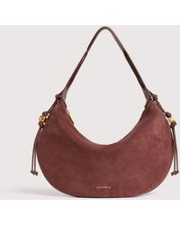 Coccinelle - Suede Shoulder Bag Thess Medium - Lyst