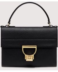 Coccinelle - Grained Leather Clutch Bag Arlettis Mini - Lyst