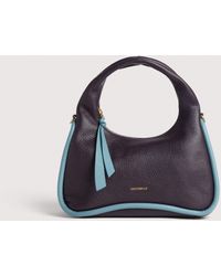 Coccinelle - Grained Leather Shoulder Bag Sven Bicolor Medium - Lyst