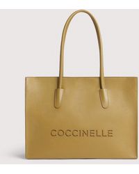 Coccinelle - Grained Leather Tote Bag Myrtha26 Large - Lyst