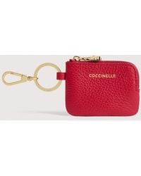 Coccinelle - Grained Leather Key Holder C-Me Softy - Lyst