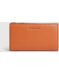 Coccinelle - Medium Grained Leather Wallet Metallic Medium - Lyst