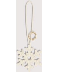 Coccinelle - Grained Leather Key Ring Winterly Charms - Lyst