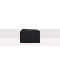 Coccinelle - Small Grained Leather Wallet Metallic Soft - Lyst