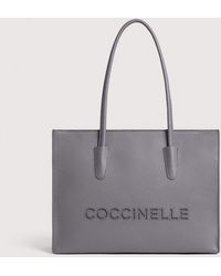 Coccinelle - Grained Leather Tote Bag Myrtha26 Medium - Lyst