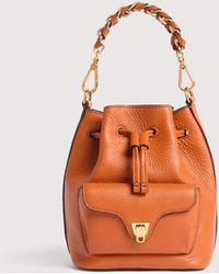 Coccinelle - Grained Leather Bucket Bag Beat Generation Small - Lyst