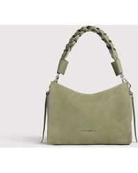 Coccinelle - Henkeltasche Aus Wildleder Und Genarbtem Leder Boheme Suede Bimaterial Small - Lyst