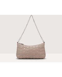 Coccinelle - Smooth Quilted Leather Minibag Aura Matelassè - Lyst