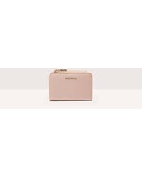 Coccinelle - Small Grained Leather Wallet Metallic Soft - Lyst