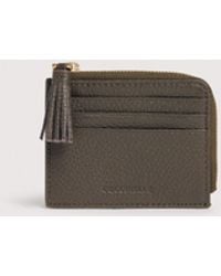 Coccinelle - Grainy Leather Card Holder Tassel Small - Lyst