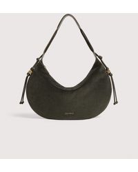 Coccinelle - Corduroy Fabric Shoulder Bag Thess Medium - Lyst