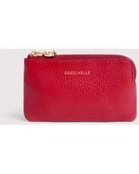 Coccinelle - Grained Leather Coin Purse C-Me Small - Lyst