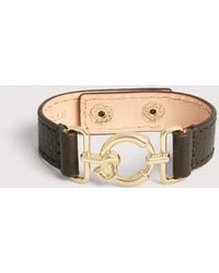 Coccinelle - Grained Leather Bracelet C-Me - Lyst
