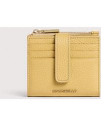 Coccinelle - Small Grained Leather Wallet Metallic Medium - Lyst