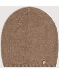Coccinelle - Wool-Blend Beanie Logo On Tone - Lyst