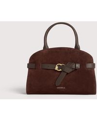 Coccinelle - Suede Handbag Sabine Suede Bimaterial Small - Lyst