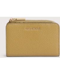 Coccinelle - Small Grained Leather Wallet Metallic Small - Lyst