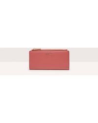 Coccinelle - Large Grained Leather Wallet Metallic Soft - Lyst