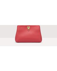 Coccinelle - Grained Leather Clutch Bag Beat Clutch Small - Lyst