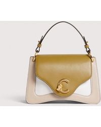 Coccinelle - Tricolour-Effect Smooth Calf Leather Handbag C-Me Small - Lyst