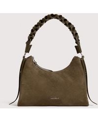 Coccinelle - Suede Shoulder Bag Boheme Small - Lyst