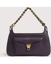 Coccinelle - Schultertasche Aus Genarbtem Leder Beat Generation Medium - Lyst